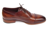 Paul Parkman Men's Hand-Painted Leather Captoe Oxfords in Brown
