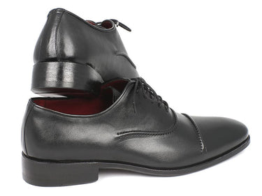 Paul Parkman Men's Hand-Painted Captoe Leather Oxfords in Black