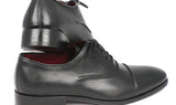 Paul Parkman Men's Hand-Painted Captoe Leather Oxfords in Black