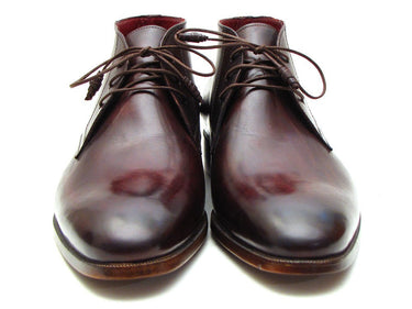 Paul Parkman Men's Leather Chukka Boots in Brown & Bordeaux