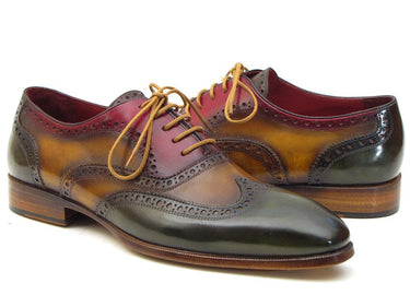 Paul Parkman Men's Wingtip Oxfords in Green, Camel & Bordeaux