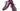 Paul Parkman Men's Hand-Painted Leather Wingtip Oxfords in Purple