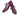 Paul Parkman Men's Hand-Painted Leather Wingtip Oxfords in Purple