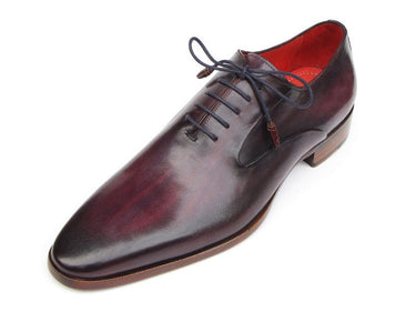 Paul Parkman Men's Plain Toe Leather Oxfords in Purple