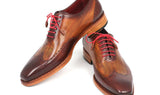 Paul Parkman Men's Goodyear Welted Wingtip Oxfords in Brown & Camel