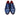 Paul Parkman Men's Leather Kiltie Monkstraps in Dual Tone Blue