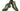 Paul Parkman Men's Hand-Painted Leather Derby Shoes in Green