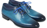 Paul Parkman Men's Medallion Toe Oxfords in Blue & Navy