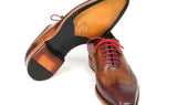Paul Parkman Men's Goodyear Welted Wingtip Oxfords in Brown & Camel