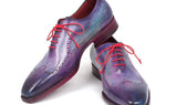 Paul Parkman Men's Goodyear Welted Wingtip Oxfords in Purple