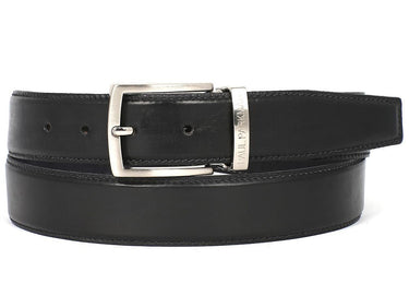 Paul Parkman Men's Hand-Painted Leather Belt in Black