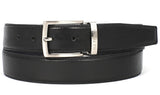 Paul Parkman Men's Hand-Painted Leather Belt in Black