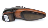 Paul Parkman Men's Side Sewn Leather Captoe Oxfords in Green & Yellow
