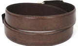 Paul Parkman Men's Hand-Painted Leather Belt in Brown