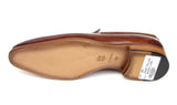 Paul Parkman Men's Hand-Painted Leather Tassel Loafers in Camel & Brown