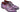 Paul Parkman Men's Hand-Painted Leather Wingtip Oxfords in Purple & Navy
