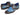 Paul Parkman Men's Hand-Painted Leather Derby Shoes in Blue & Brown