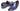Paul Parkman Men's Hand-Painted Side Sewn Tassel Loafers in Blue & Purple
