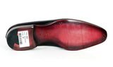 Paul Parkman Men's Hand-Painted Leather Loafers in Purple & Black