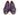 Paul Parkman Men's Hand-Painted Leather Tassel Loafers in Purple