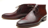 Paul Parkman Men's Leather Chukka Boots in Brown & Bordeaux