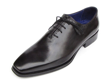 Paul Parkman Men's Wholecut Leather Oxfords in Black