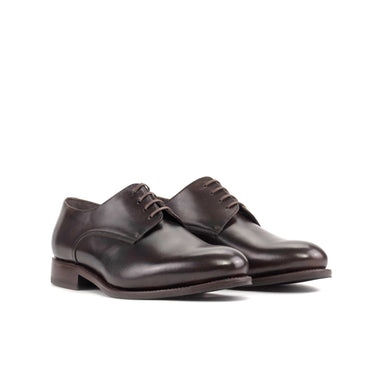 DapperFam Vero in Brown Men's Italian Leather Derby in Brown