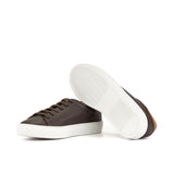 DapperFam Rivale in Dark Brown Men's Italian Full Grain Leather Trainer