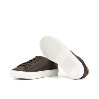 DapperFam Rivale in Dark Brown Men's Italian Full Grain Leather Trainer