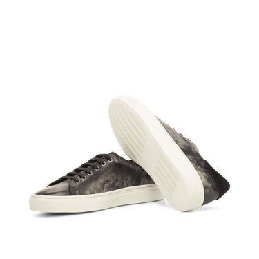 DapperFam Rivale in Black Men's Lux Suede Trainer