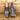 DapperFam Zephyr in Denim / Grey Men's Hand-Painted Patina Longwing Blucher