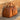 DapperFam Luxe Men's Travel Duffle in Cognac Painted Calf