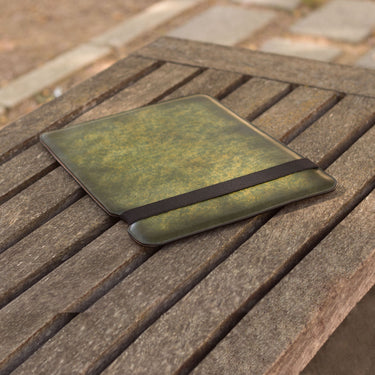 DapperFam Luxe Men's Mac Case in Khaki Patina