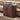 DapperFam Luxe Men's Travel Tote in Burgundy Painted Calf