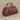 DapperFam Luxe Men's Travel Duffle in Burgundy Painted Calf