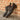 DapperFam Zephyr in Herringbone / Black Men's Sartorial & Italian Leather Longwing Blucher