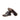 DapperFam Zephyr in Black / Denim Men's Italian Patent Leather & Hand-Painted Patina Longwing Blucher