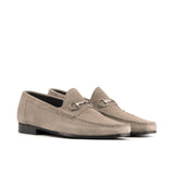 DapperFam Mariner in Grey Men's Suede Moccasin