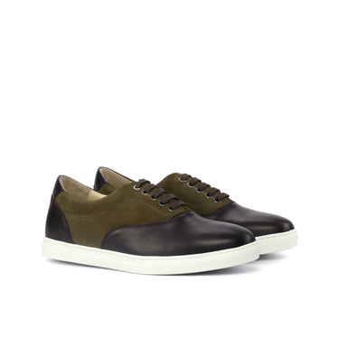 DapperFam Riccardo in Khaki Men's Lux Suede Top Sider in Khaki