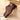 DapperFam Zephyr in Tweed / Dark Brown Men's Sartorial & Italian Croco Embossed Leather Longwing Blucher