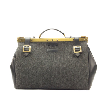 DapperFam Luxe Men's Doctor Bag in Herringbone Sartorial