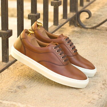 DapperFam Riccardo in Med Brown Men's Italian Leather Top Sider