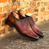DapperFam Giuliano in Fire Men's Hand-Painted Patina Whole Cut — Style 3963