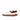 DapperFam Rivale in White / Red Men's Italian Suede Trainer