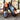 DapperFam Vero in Grey / Black Men's Italian Croco Embossed Leather & Hand-Painted Patina Derby