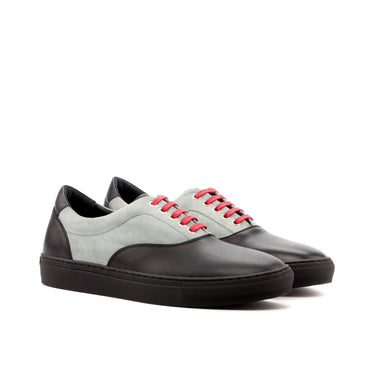 DapperFam Riccardo in Light Grey Men's Italian Suede Top Sider in Light Grey