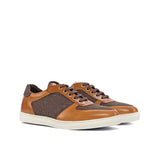 DapperFam Rivale in Brown Men's Flannel Trainer