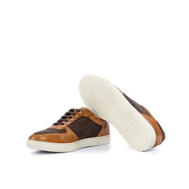 DapperFam Rivale in Brown Men's Flannel Trainer