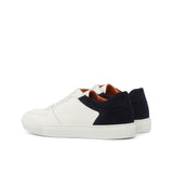 DapperFam Rivale in Navy Men's Lux Suede Trainer