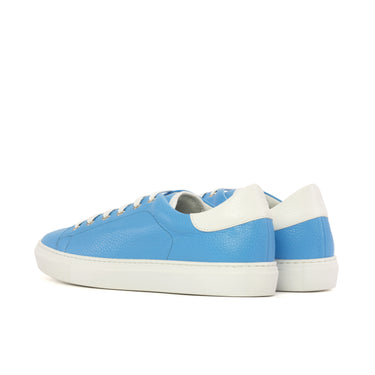 DapperFam Rivale in Turquoise Men's Italian Full Grain Leather Trainer